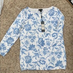 Pretty Talbots Pima cotton 3/4 sleeves size small